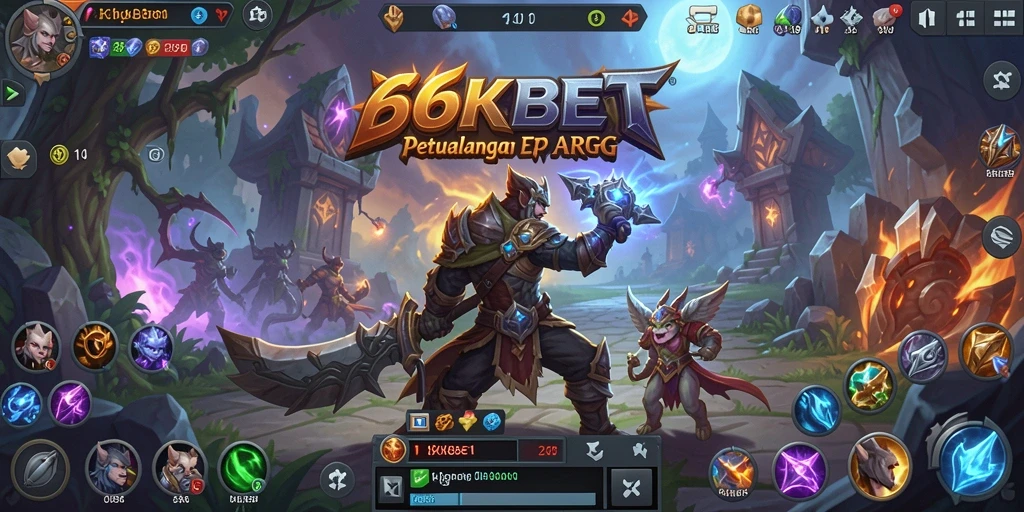 Screenshot gameplay <strong>66KBET</strong> menampilkan pertarungan seru dan visual yang menakjubkan.
