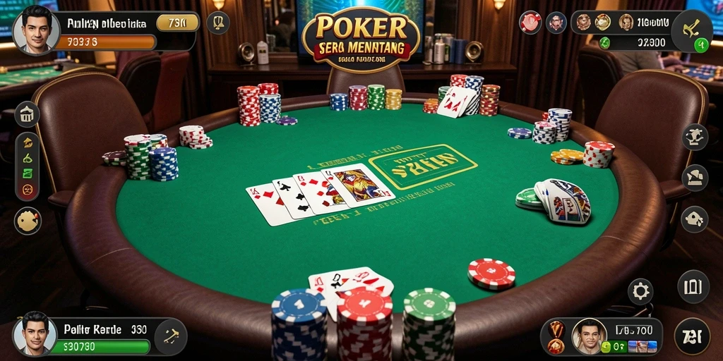Tampilan gameplay menarik dari permainan Poker 73K.