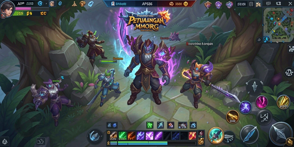 Screenshot utama AP686 menampilkan aksi seru dalam dunia MMORPG yang menakjubkan.