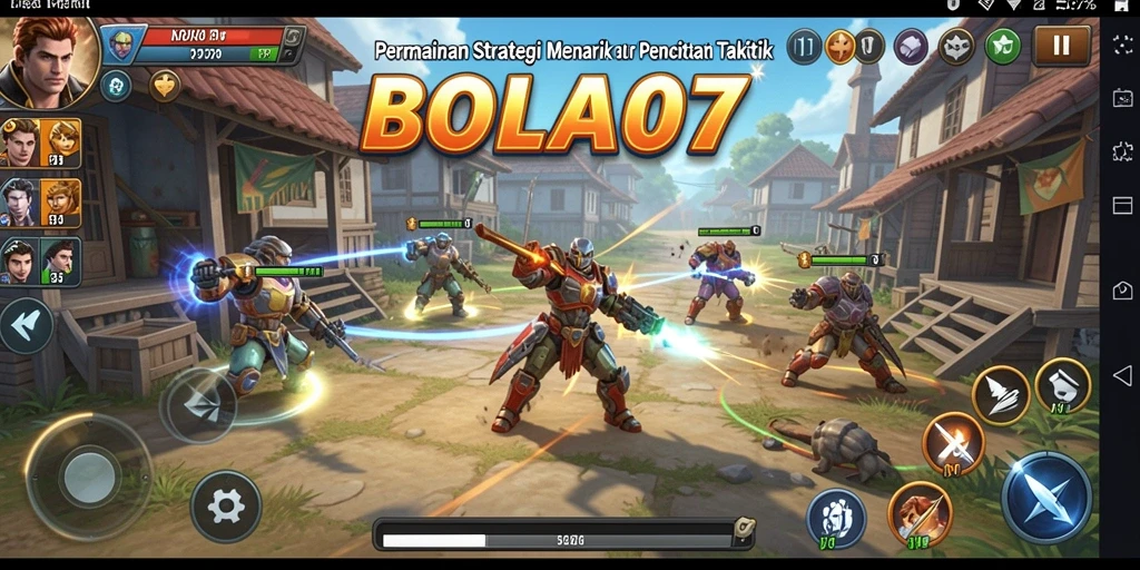 Tampilan gameplay BOLA07 yang penuh strategi dan aksi.