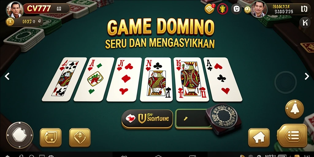 Tampilan gameplay seru dalam CV777 dengan berbagai pilihan mode Domino.