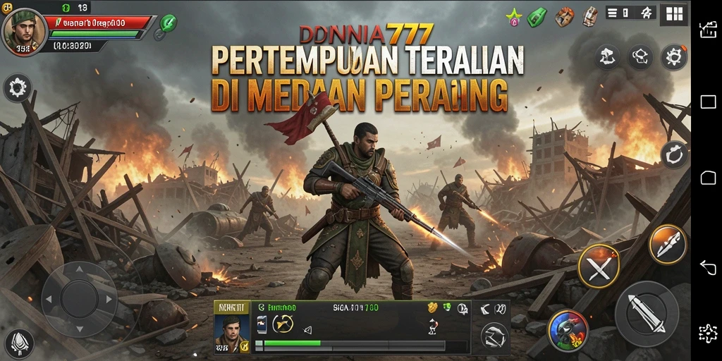 Tampilan gameplay mendebarkan di DUNIA777, mencari strategi untuk bertahan.