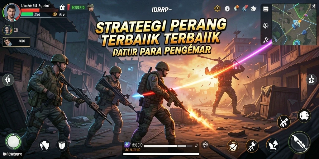 Tampilan gameplay yang menegangkan dan penuh strategi di IDRRP.