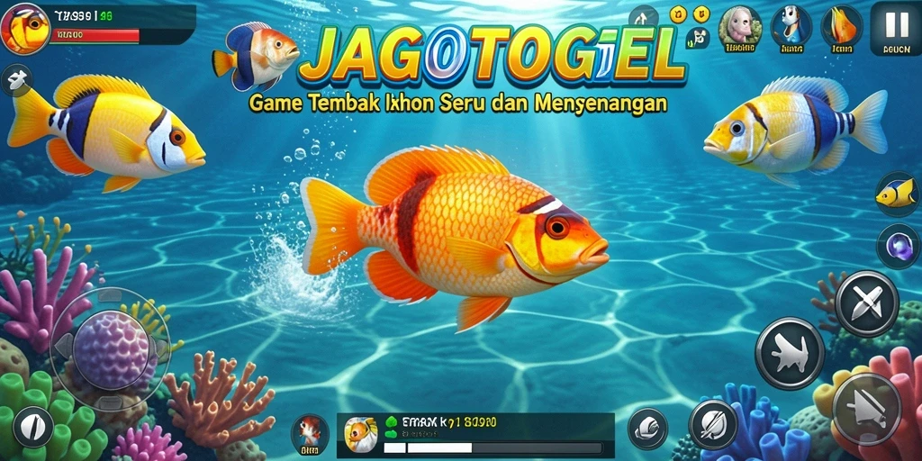Tampilan gameplay yang seru dalam <strong>JAGOTOGEL</strong> saat menangkap ikan.