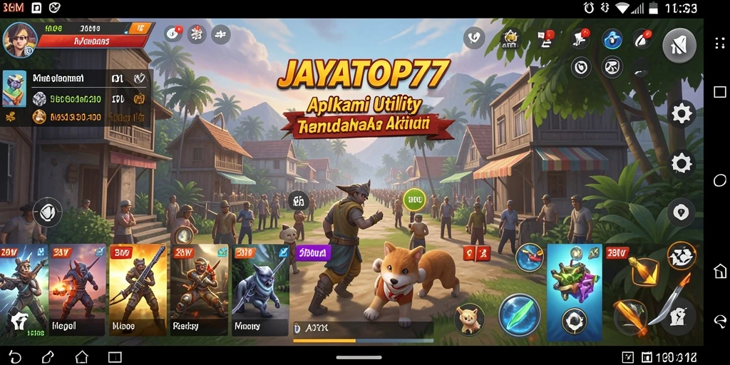 Tampilan utama aplikasi JAYATOP77 yang intuitif dan fungsional.