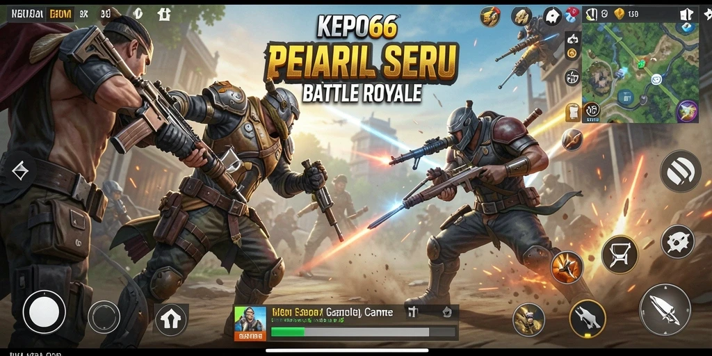Tampilan menarik dari gameplay KEPO66 dalam pertarungan Battle Royale.