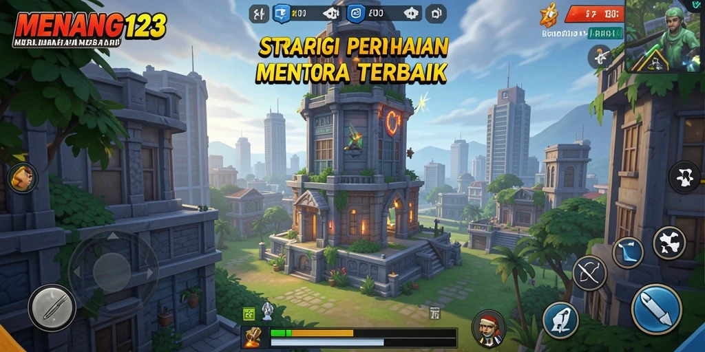 Tampilan permainan Tower Defense yang menarik dan strategis.