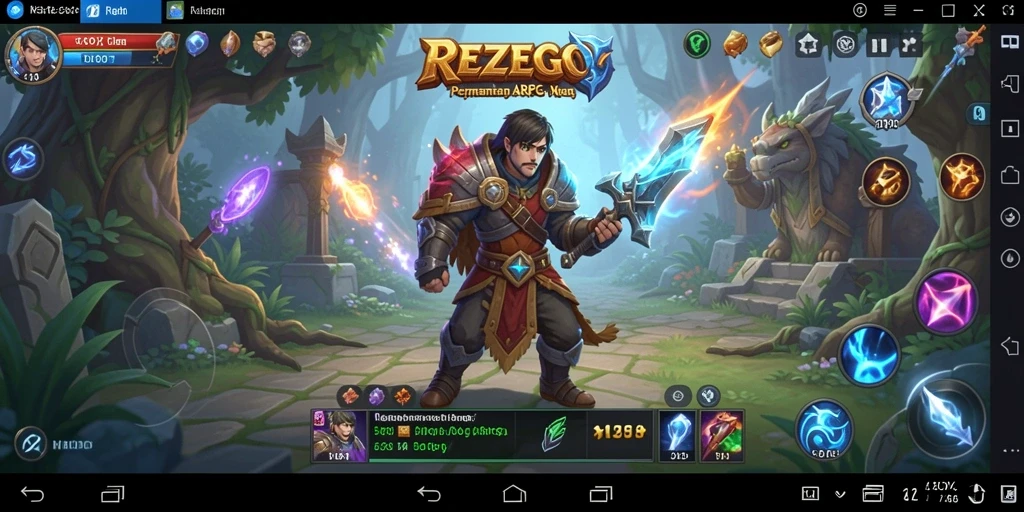 Tampilan gameplay <strong>REZEGO</strong> yang menegangkan dan penuh aksi.