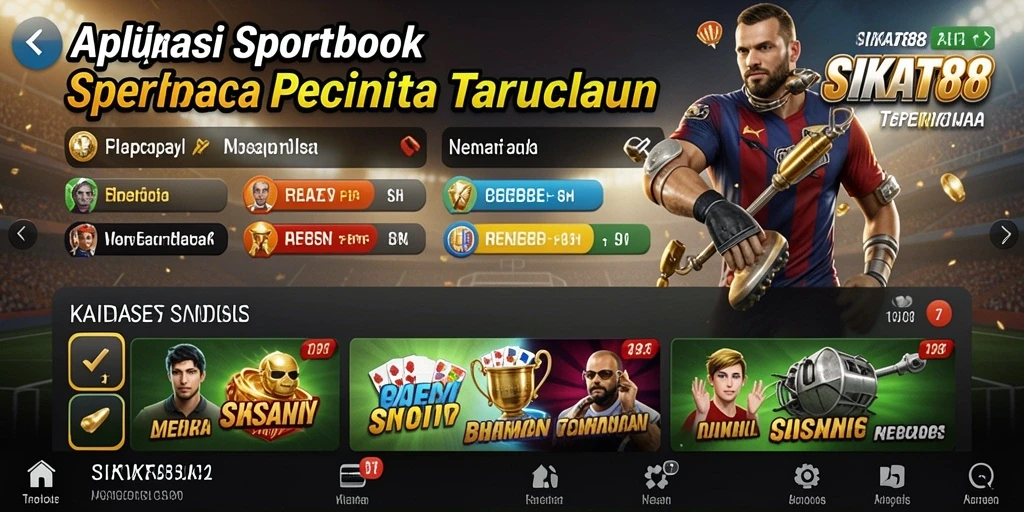 Tampilan gameplay SIKAT88 yang menarik dan penuh aksi taruhan.