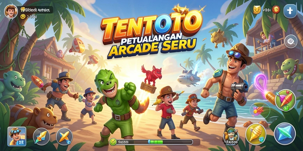 Screenshot TENTOTO menampilkan gameplay seru dan grafis yang menarik.