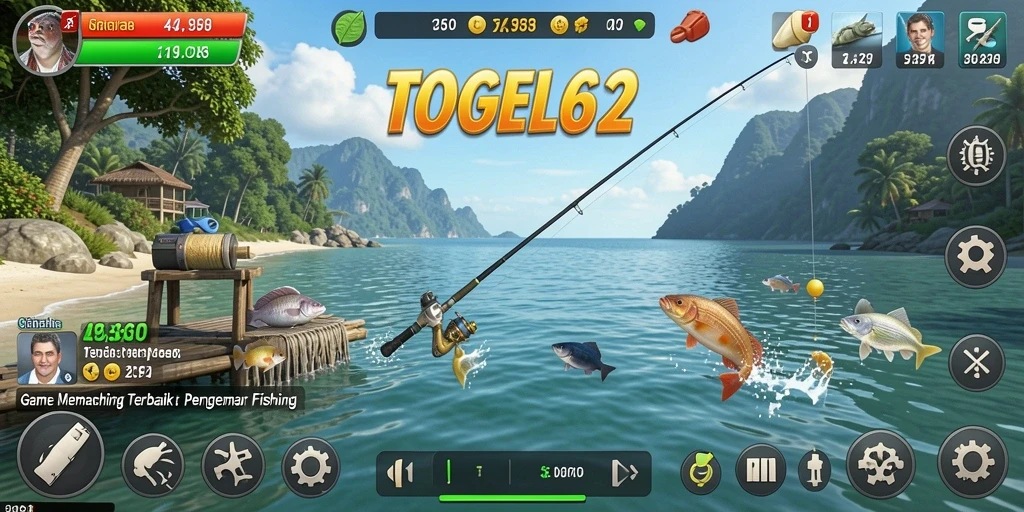 Tampilan gameplay TOGEL62 yang menarik saat memancing.